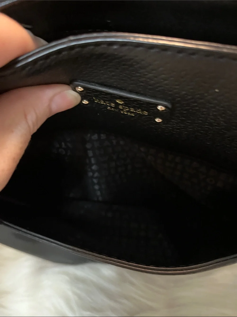 kate spade Black Leather Tote with Matching Wallet